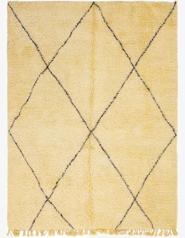 8' 5 x 11' 6 Hand Knotted Moroccan Wool Rug
