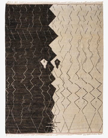 12' x 16' 2 Hand Knotted Moroccan Wool Rug