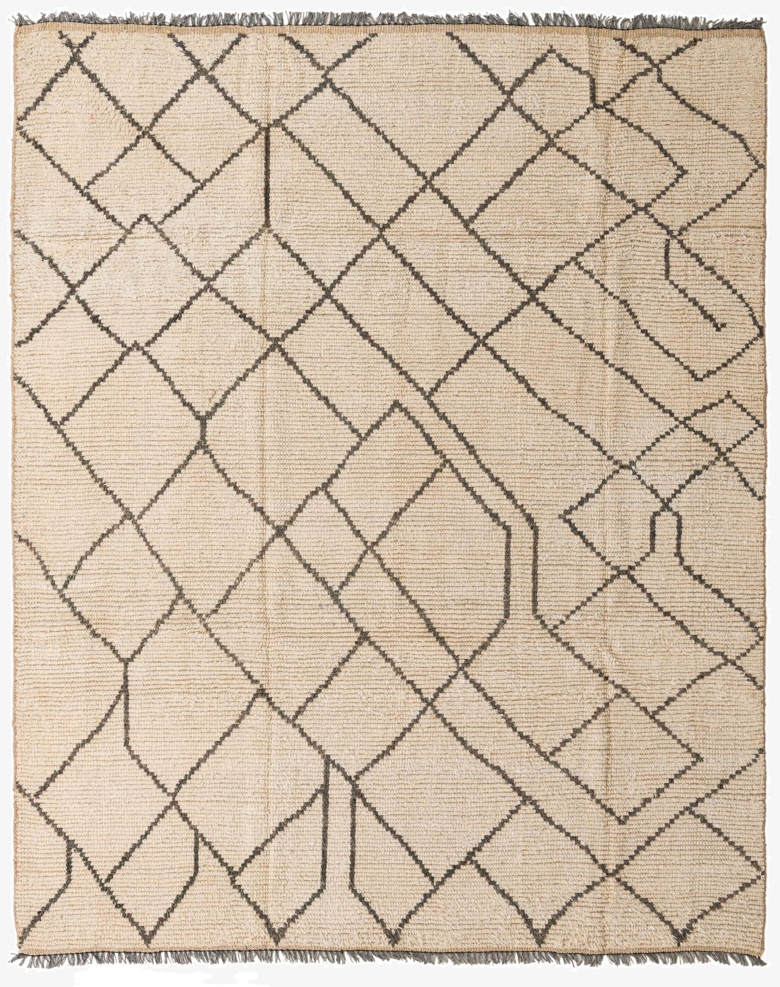 8' 2 x 10' 2  Hand Knotted Moroccan Wool Rug