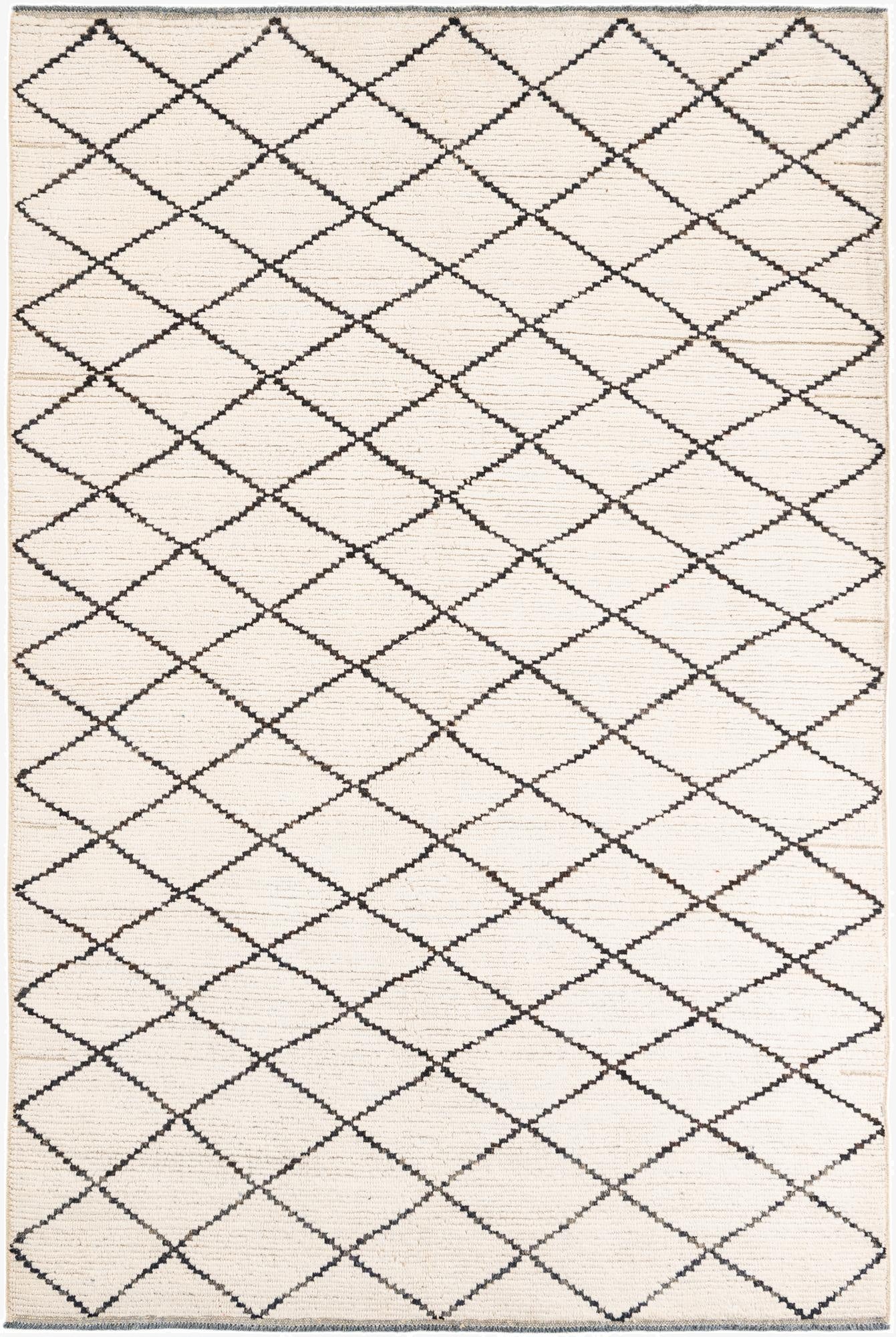 5' 10 x 8' 10  Hand Knotted Moroccan Wool Rug