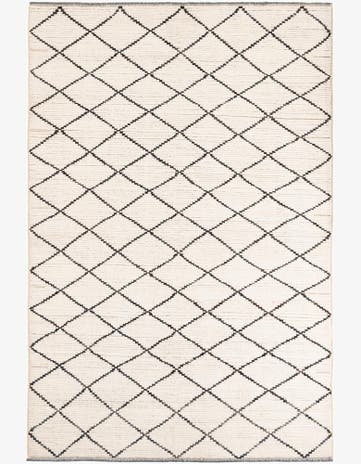 5' 10 x 8' 10 Hand Knotted Moroccan Wool Rug