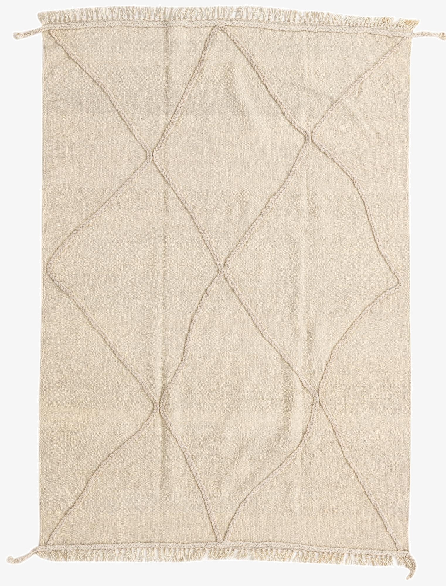 4' 2 x 6'  Hand Knotted Moroccan Wool Rug