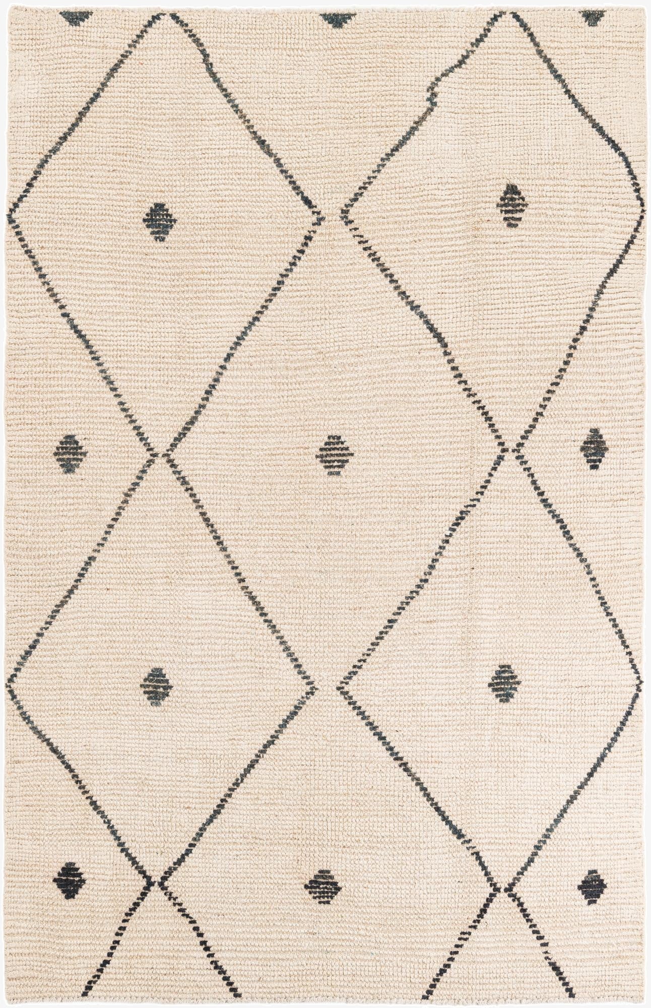 5' 2 x 8'  Hand Knotted Moroccan Wool Rug