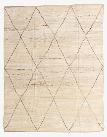 8' 3 x 10' 6 Hand Knotted Moroccan Wool Rug