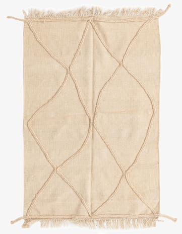 3' 4 x 5' 1 Hand Knotted Moroccan Wool Rug