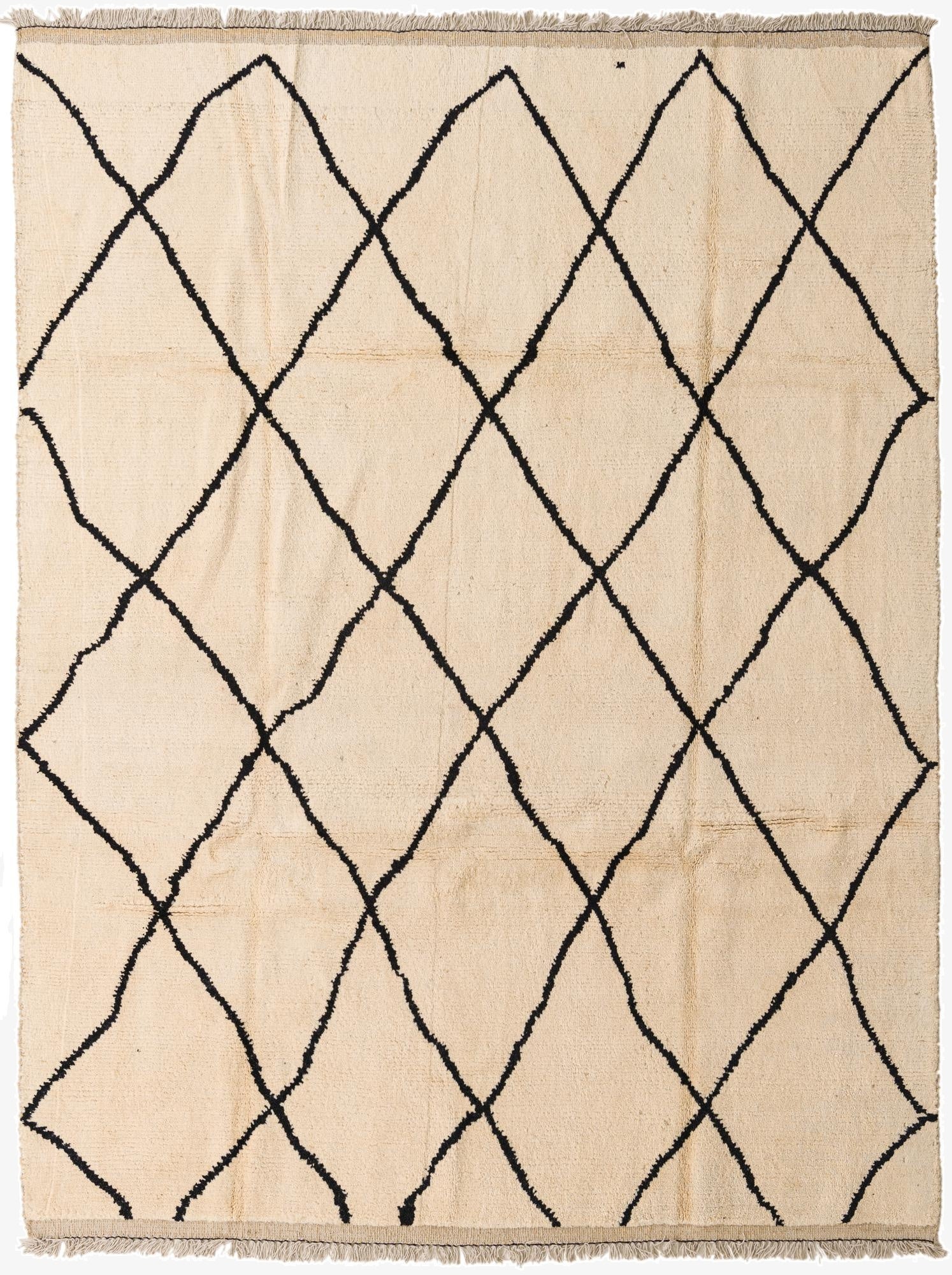 8' x 10' 4  Hand Knotted Moroccan Wool Rug