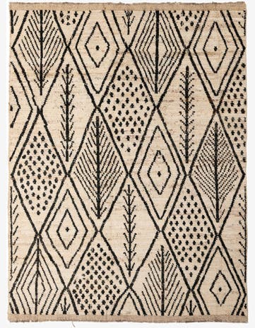 5' 11 x 7' 11 Hand Knotted Moroccan Wool Rug