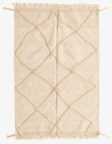 3' 4 x 5' Hand Knotted Moroccan Wool Rug