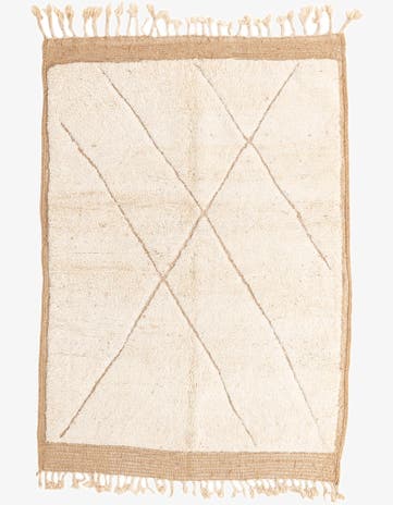 5' 6 x 8' Hand Knotted Moroccan Wool Rug