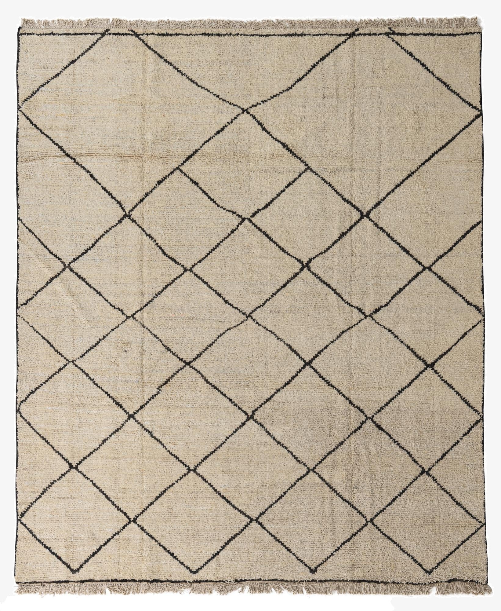 8' 3 x 9' 10  Hand Knotted Moroccan Wool Rug