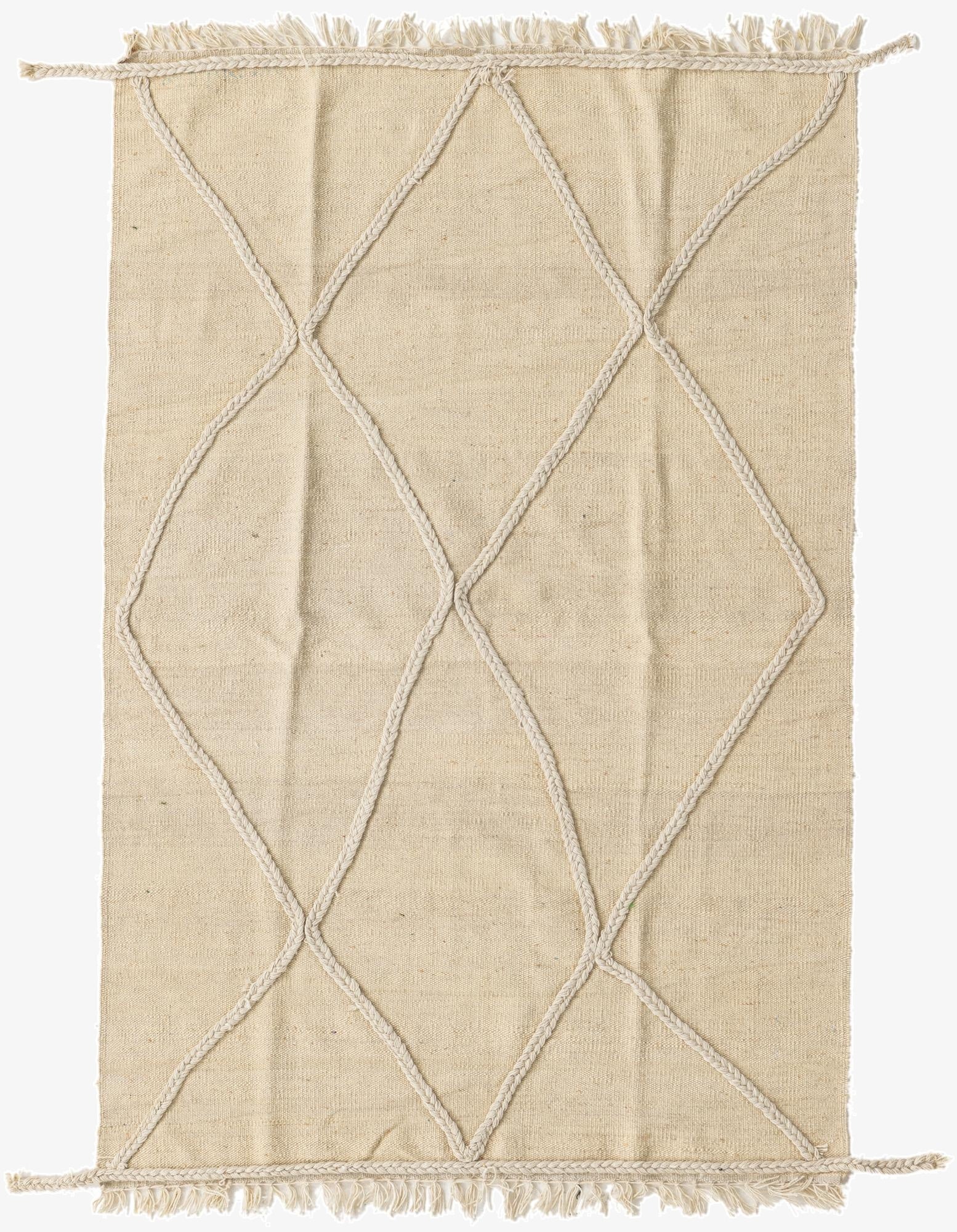 3' 3 x 5'  Hand Knotted Moroccan Wool Rug