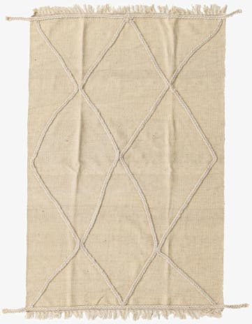 3' 3 x 5' Hand Knotted Moroccan Wool Rug