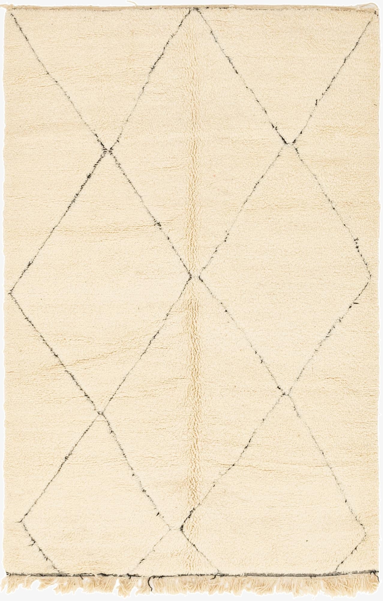 6' 5 x 10' 1  Hand Knotted Moroccan Wool Rug