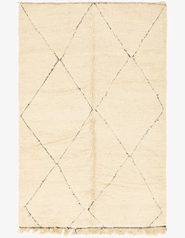 6' 5 x 10' 1 Hand Knotted Moroccan Wool Rug