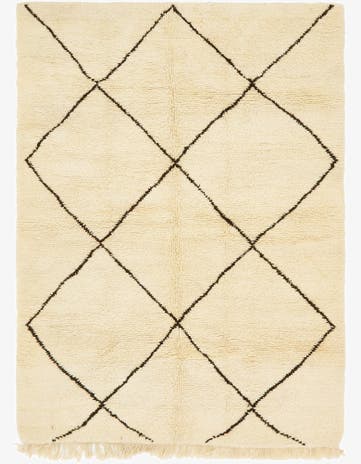 6' 10 x 9' 9 Hand Knotted Moroccan Wool Rug