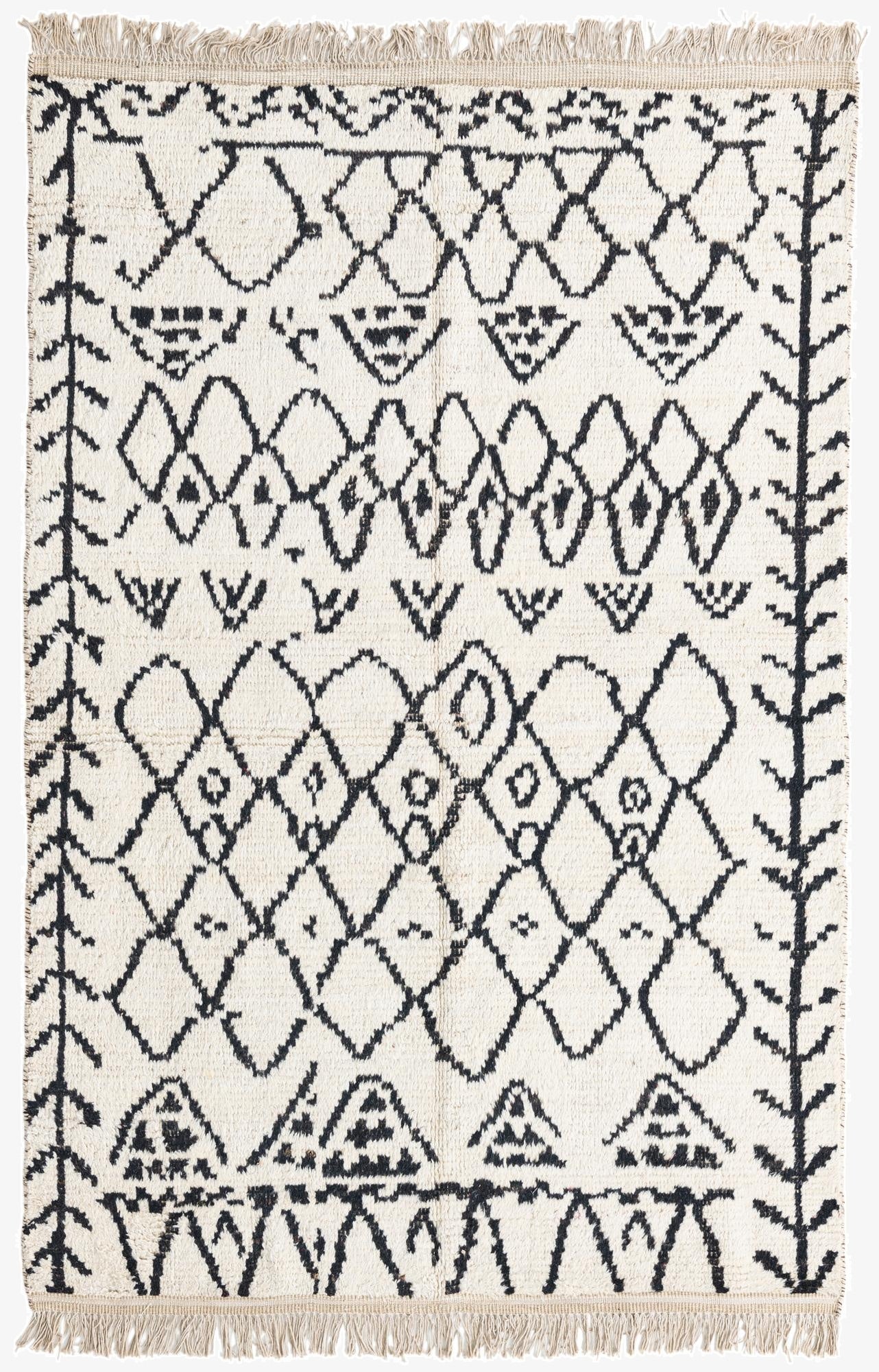 Primary image 5' 1 x 7' 8  Hand Knotted Moroccan Wool Rug