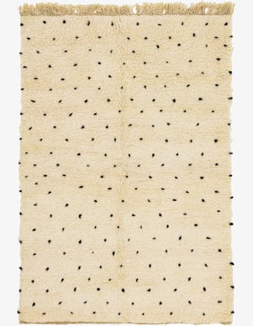 5' 2 x 7' 8 Hand Knotted Moroccan Wool Rug