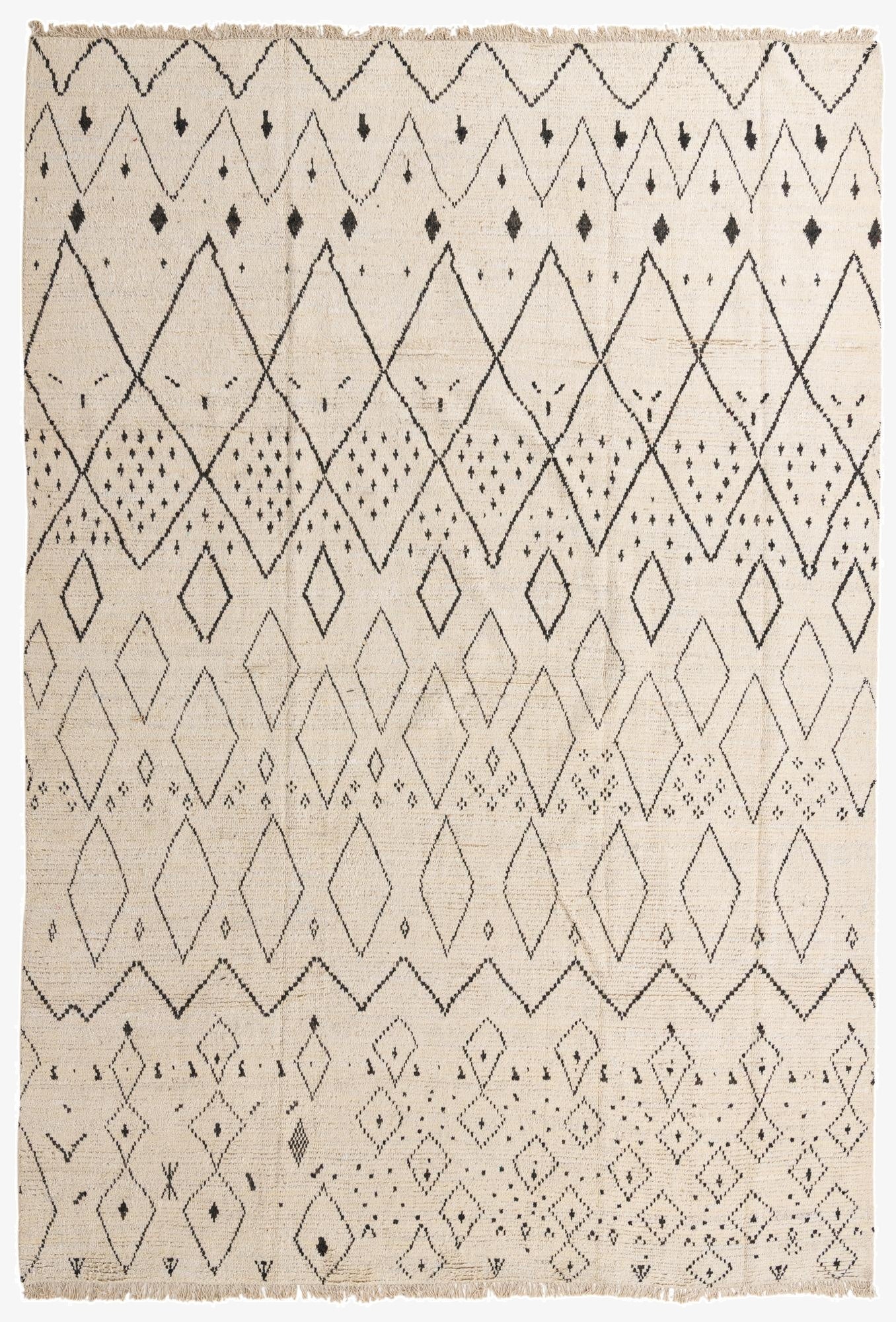 10' x 14' 6  Hand Knotted Moroccan Wool Rug