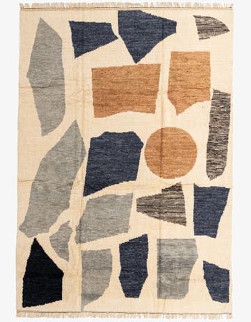 10' 2 x 14' 5 Hand Knotted Moroccan Wool Rug