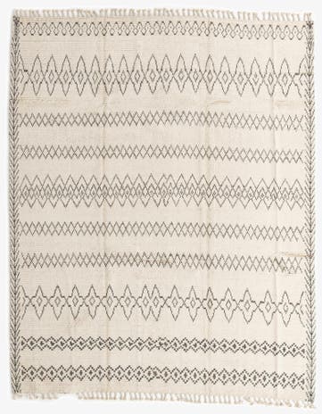 8' 3 x 10' 2 Hand Knotted Moroccan Wool Rug