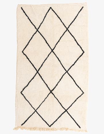 5' 8 x 9' 8 Hand Knotted Moroccan Wool Rug