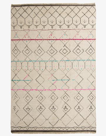 9' 11 x 15' Hand Knotted Moroccan Wool Rug