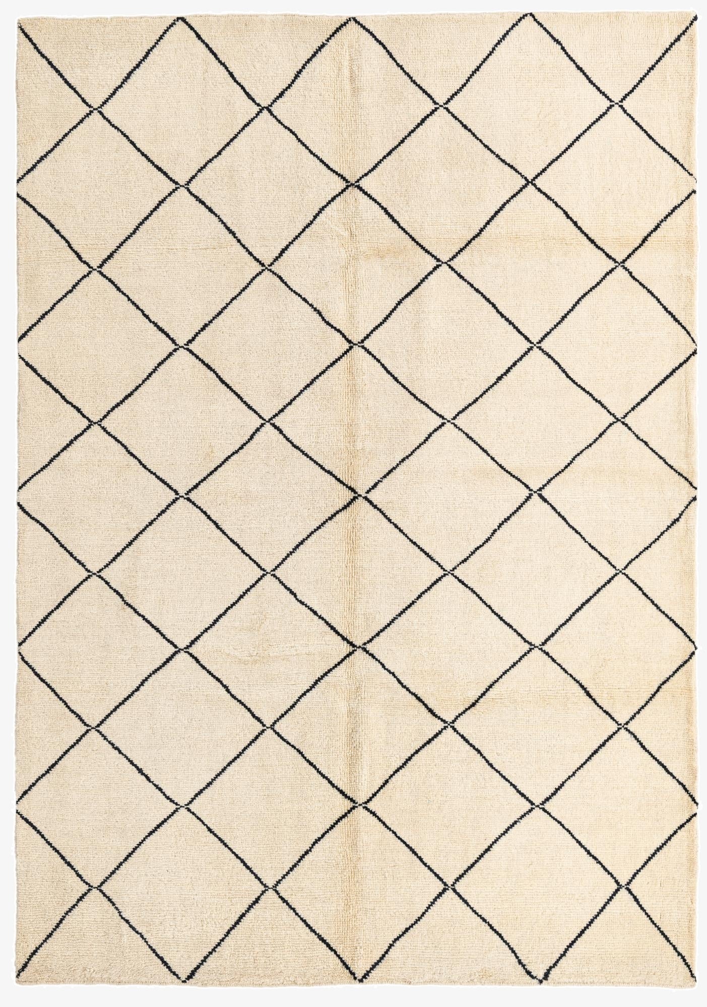 5' 8 x 8'  Hand Knotted Moroccan Wool Rug