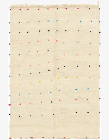 6' 7 x 9' 5 Hand Knotted Moroccan Wool Rug