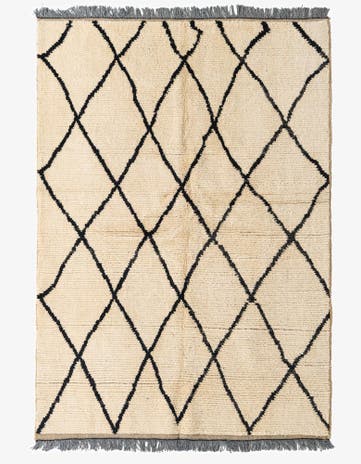 5' 2 x 7' 6 Hand Knotted Moroccan Wool Rug