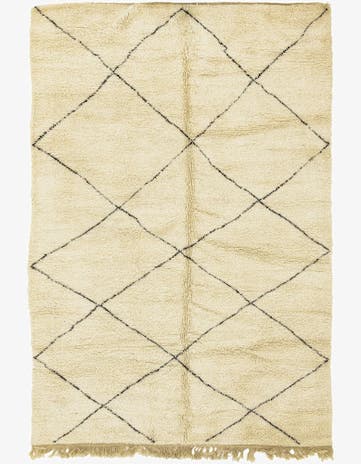 6' 10 x 10' 6 Hand Knotted Moroccan Wool Rug