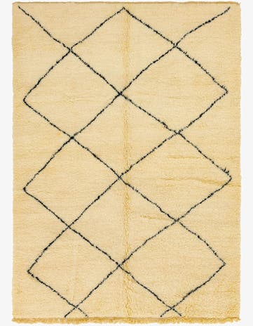 7' x 10' Hand Knotted Moroccan Wool Rug
