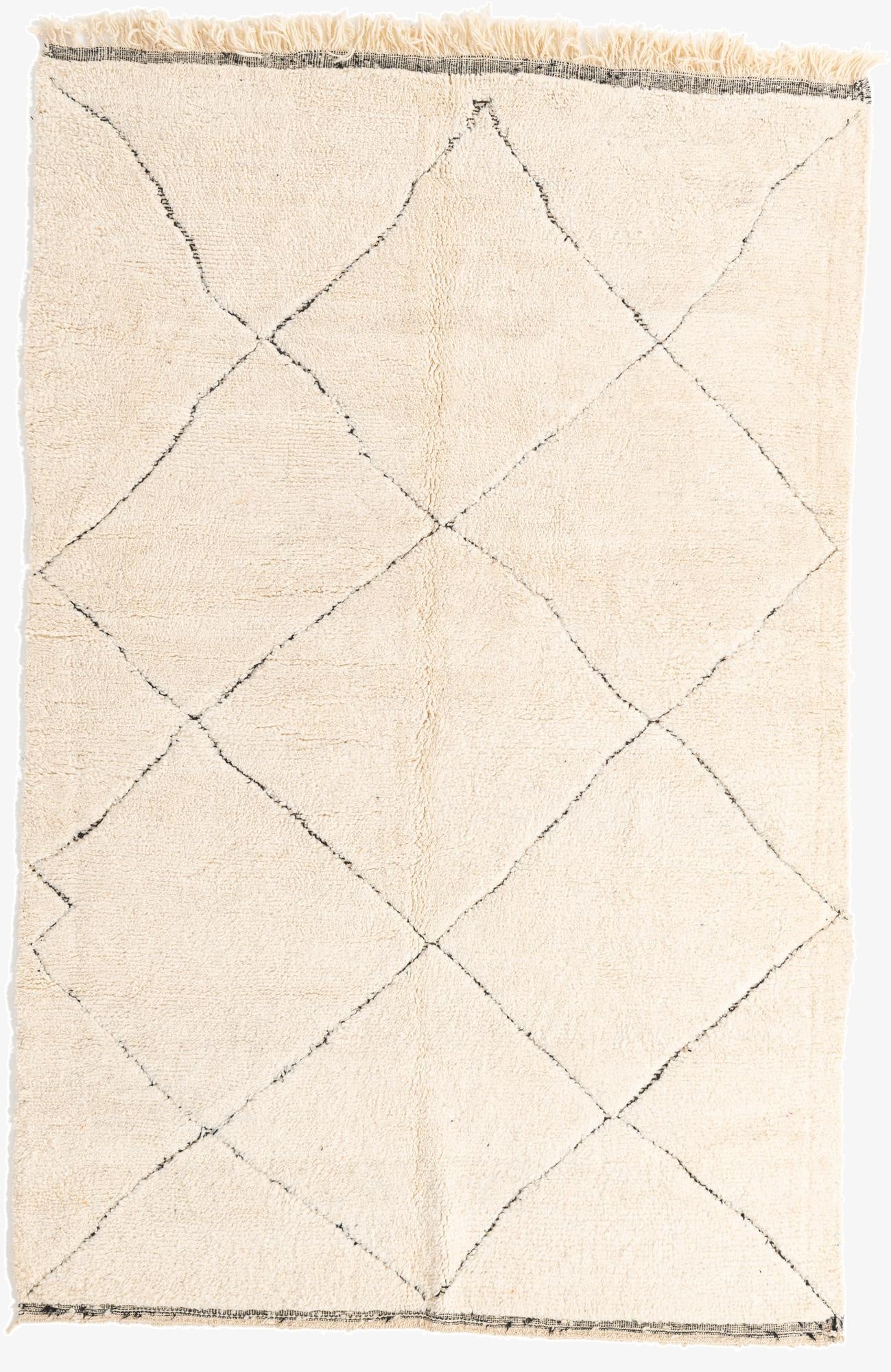 6' 5 x 10'  Hand Knotted Moroccan Wool Rug