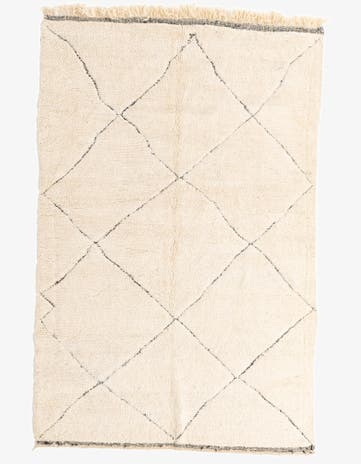 6' 5 x 10' Hand Knotted Moroccan Wool Rug