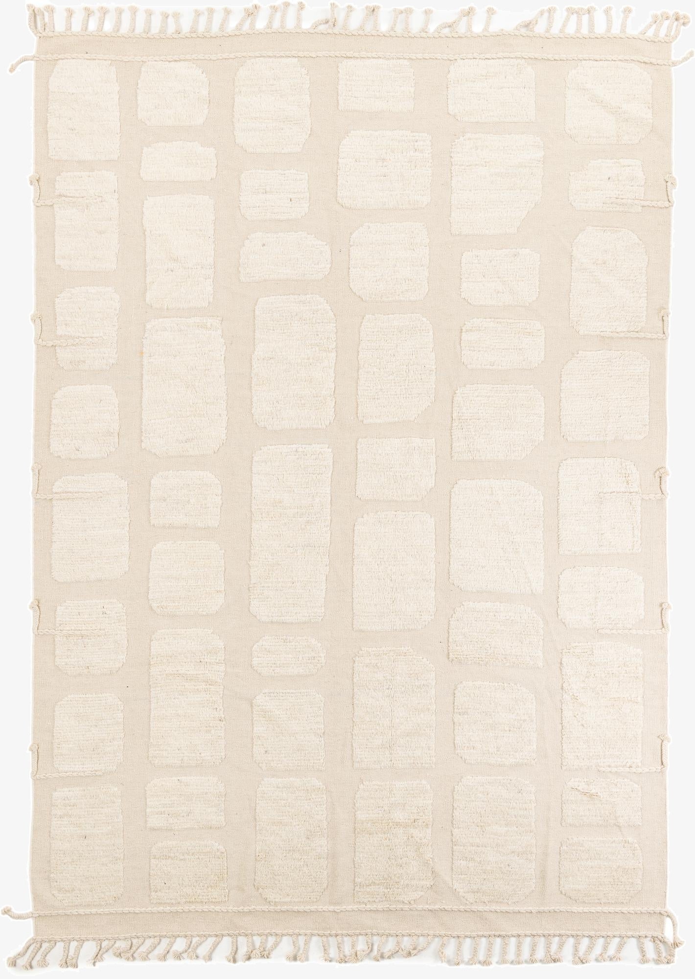 8' 1 x 11' 6  Hand Knotted Moroccan Wool Rug