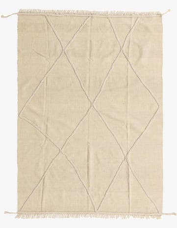 4' 8 x 6' 10 Hand Knotted Moroccan Wool Rug