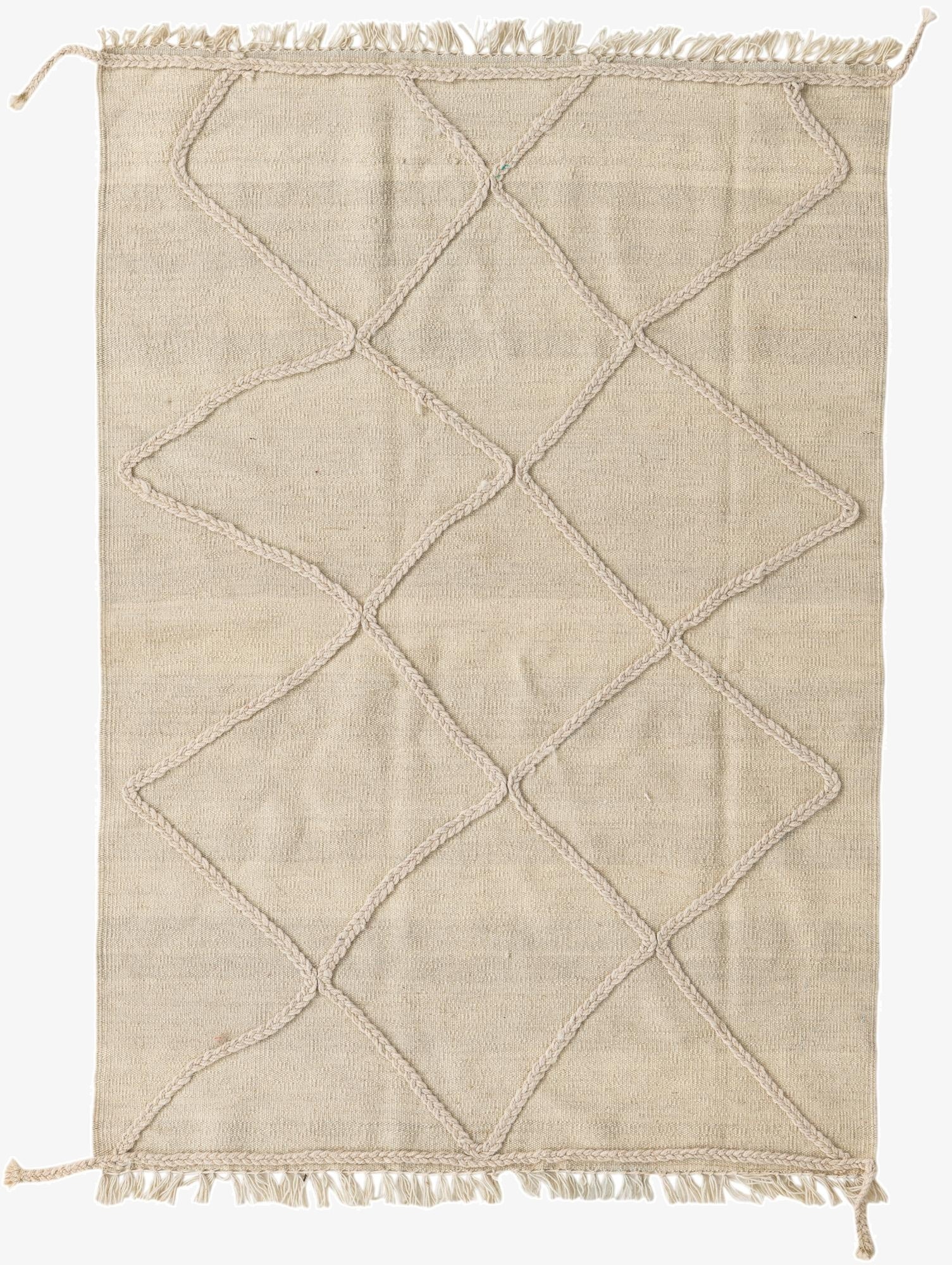 3' 3 x 4' 10  Hand Knotted Moroccan Wool Rug