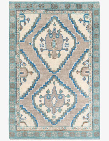 6' x 9' Hand Knotted Moroccan Wool Rug