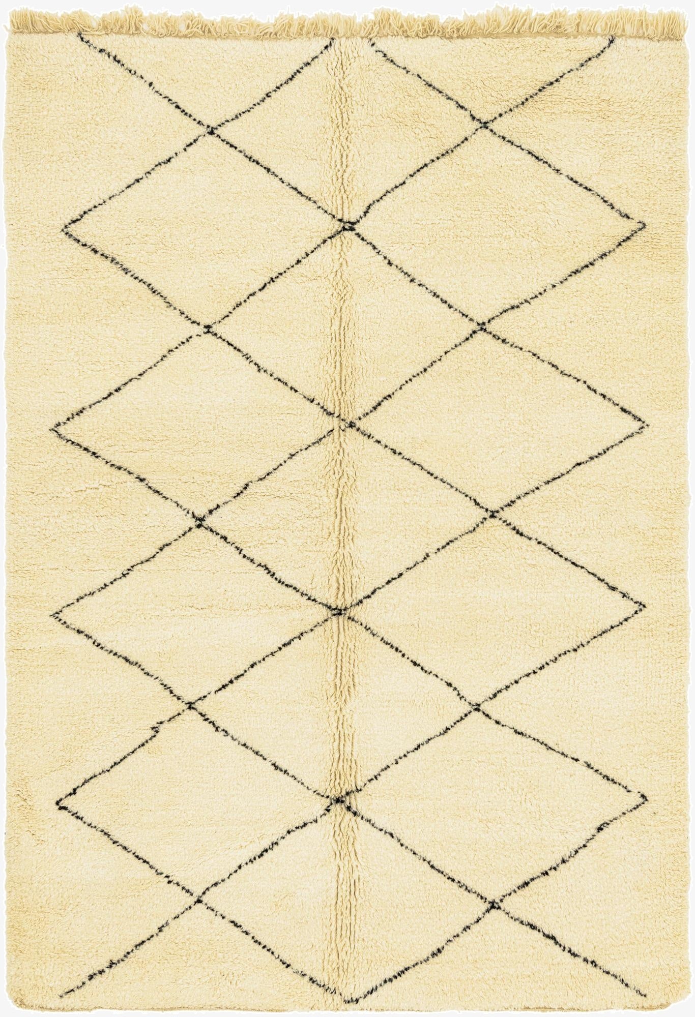 6' 9 x 10'  Hand Knotted Moroccan Wool Rug