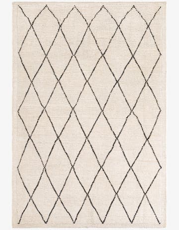 5' 4 x 7' 10 Hand Knotted Moroccan Wool Rug