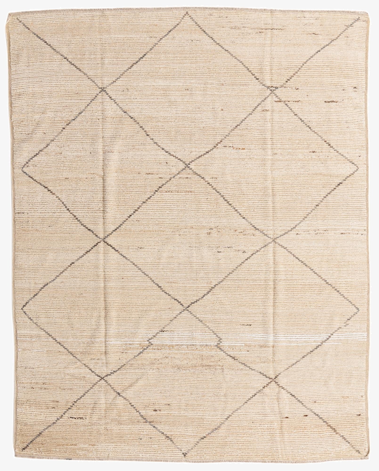 7' 10 x 9' 9  Hand Knotted Moroccan Wool Rug