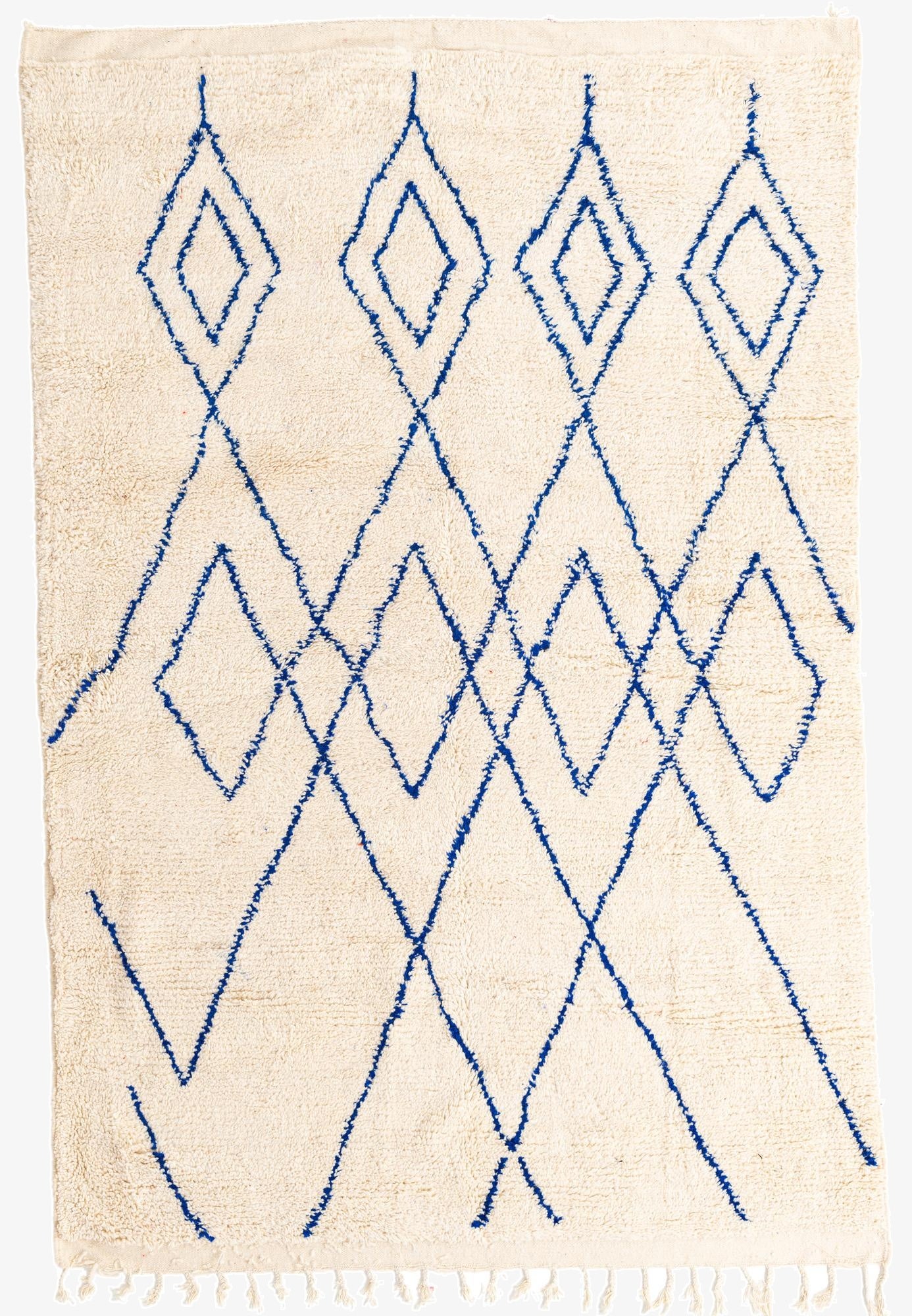 6' 4 x 9' 6  Hand Knotted Moroccan Wool Rug