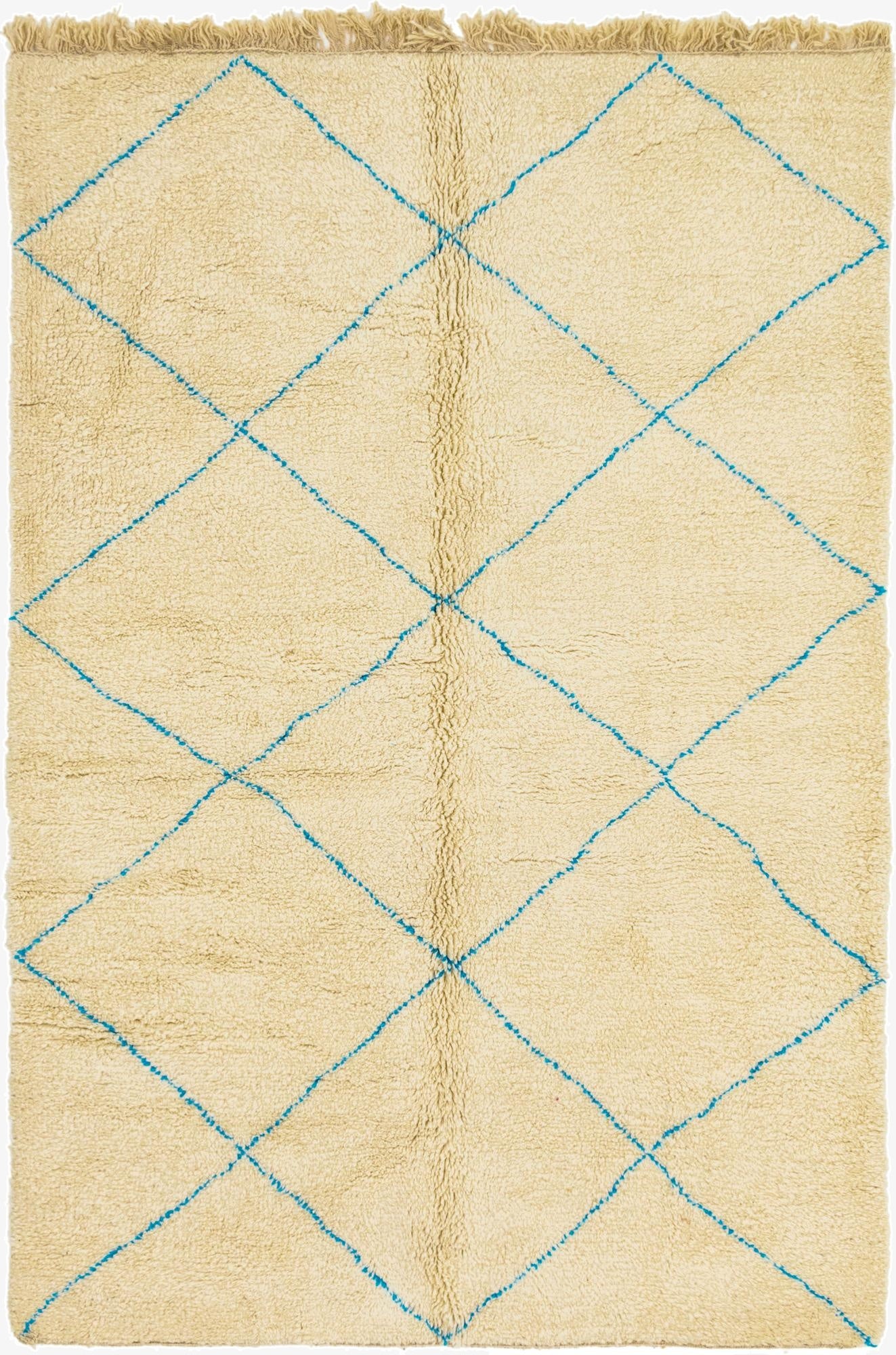 6' 10 x 10' 2  Hand Knotted Moroccan Wool Rug