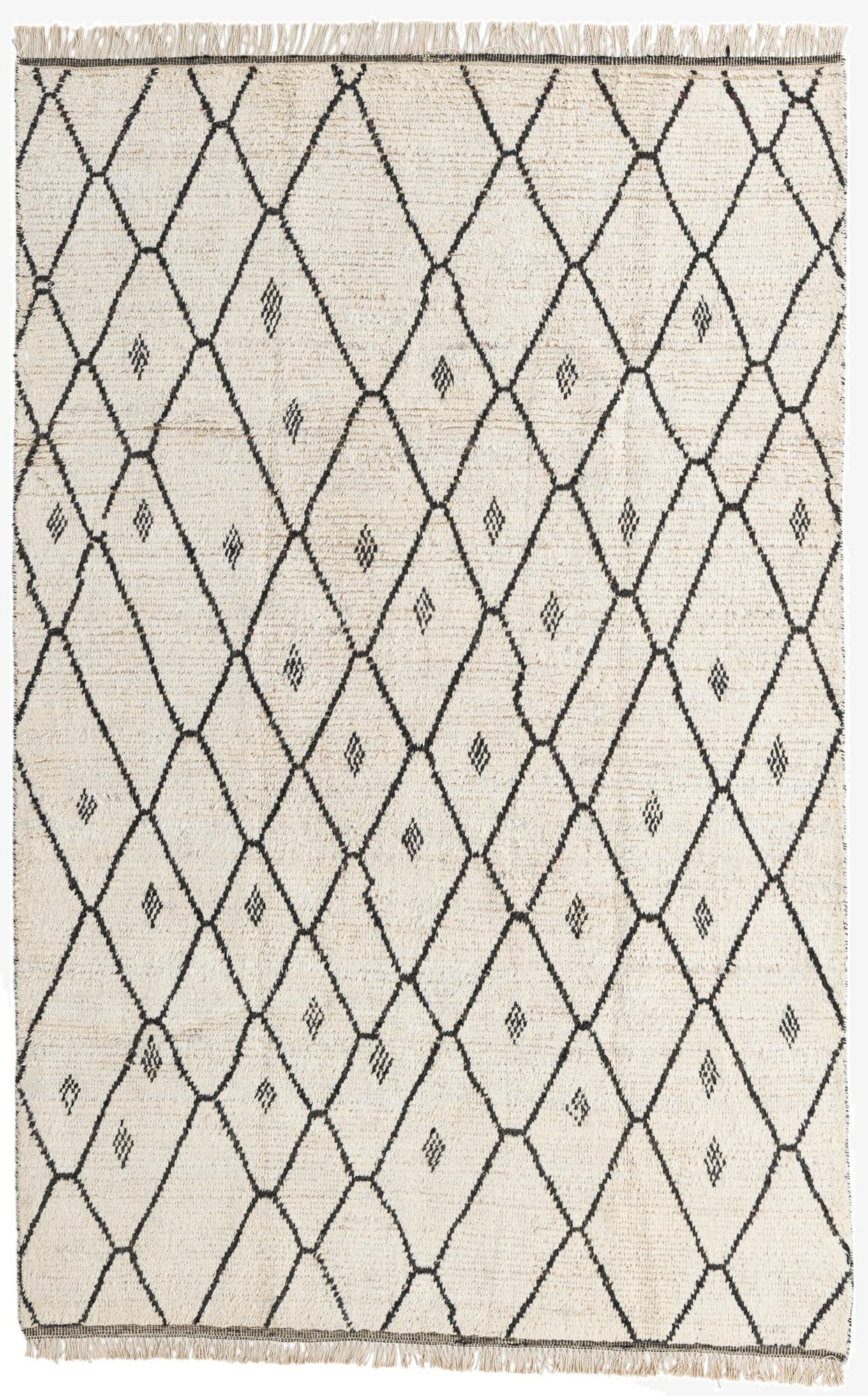 6' 2 x 9' 8  Hand Knotted Moroccan Wool Rug