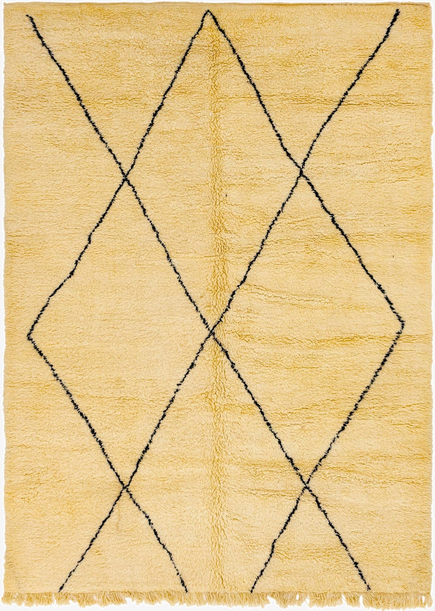 8' 3 x 11' 6  Hand Knotted Moroccan Wool Rug