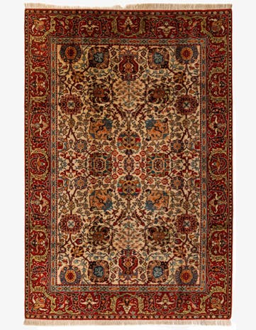 6' 11 x 10' 3 Hand Knotted Moroccan Wool Rug