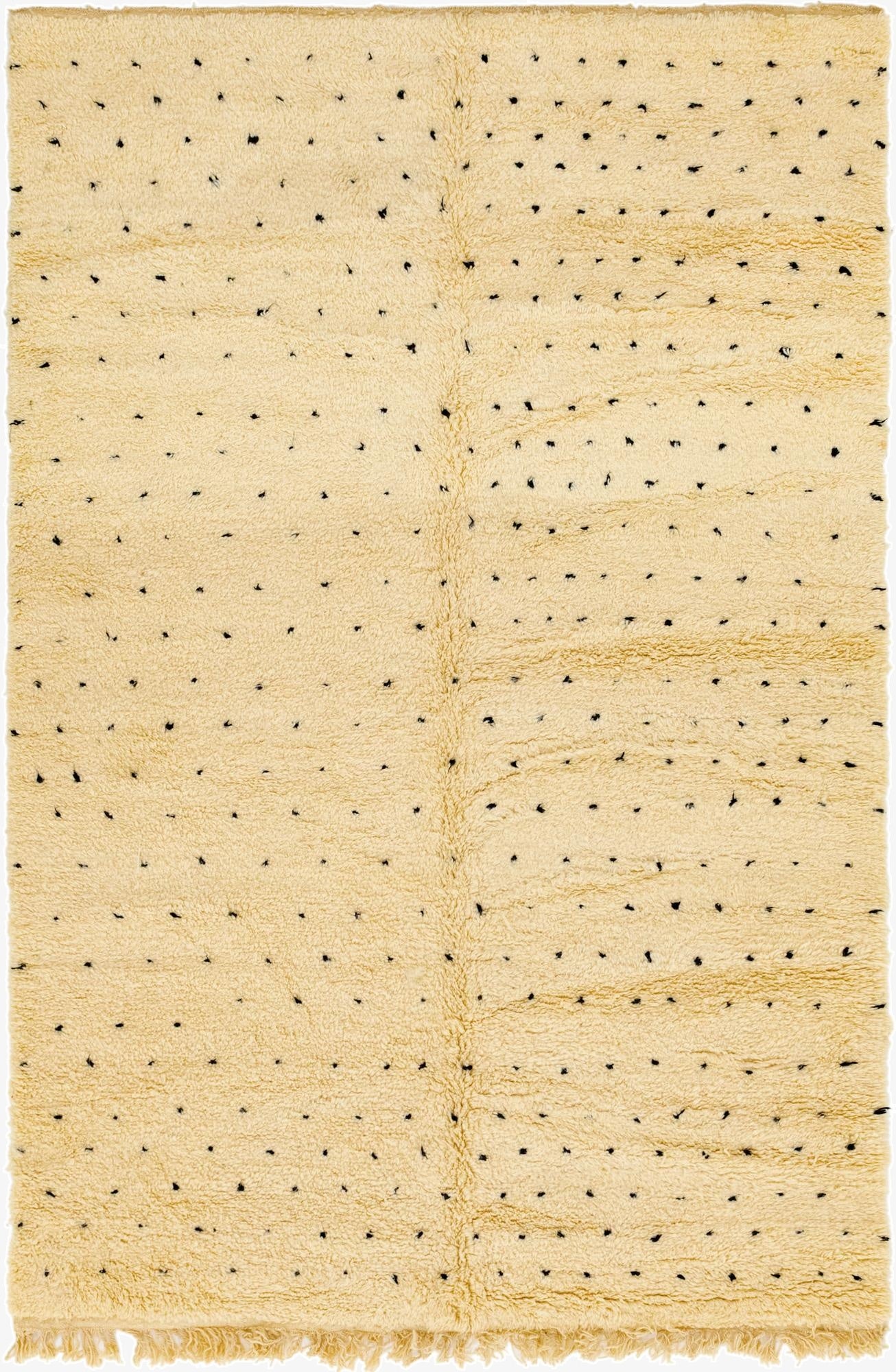 6' 5 x 10'  Hand Knotted Moroccan Wool Rug