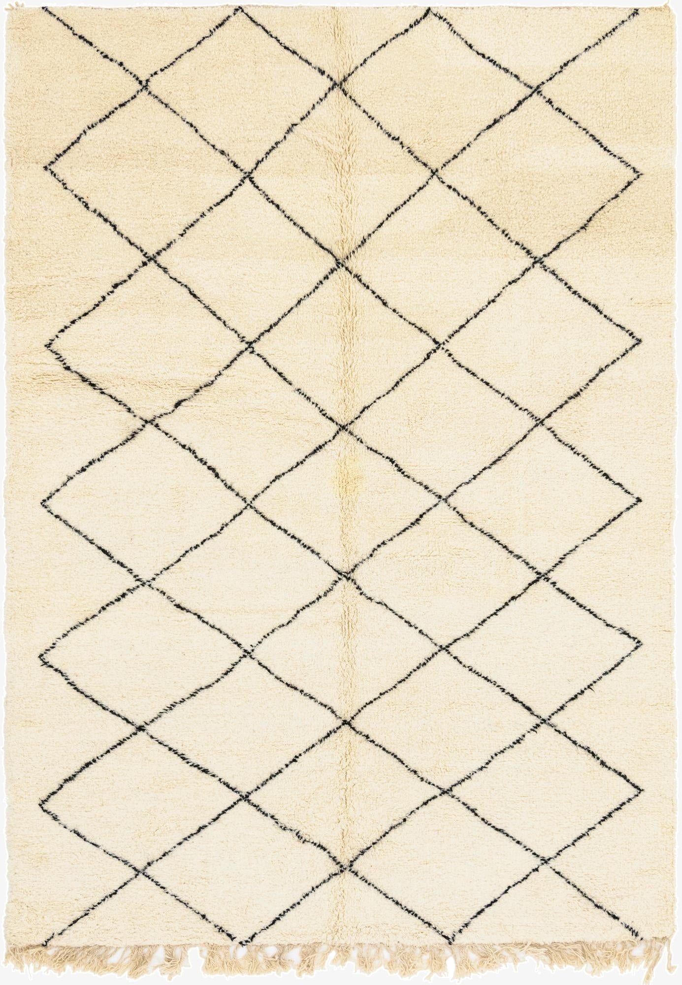 6' 10 x 10'  Hand Knotted Moroccan Wool Rug