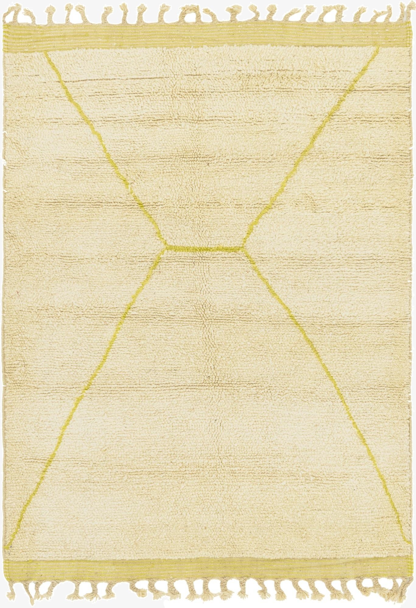 5' 8 x 8'  Hand Knotted Moroccan Wool Rug