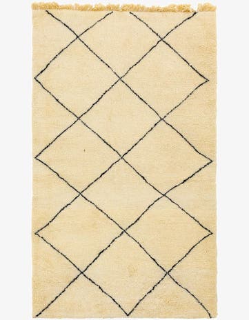 5' 8 x 9' 7 Hand Knotted Moroccan Wool Rug