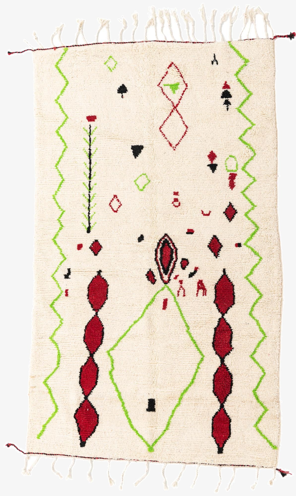 5' x 8' 5  Hand Knotted Moroccan Wool Rug